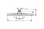 dush-verkhniy-hansgrohe-crometta-e240-1jet-26726000