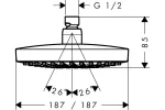 dush-verkhniy-hansgrohe-croma-select-e-180-2jet-26524400