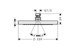 dush-verkhniy-hansgrohe-croma-220-26464000