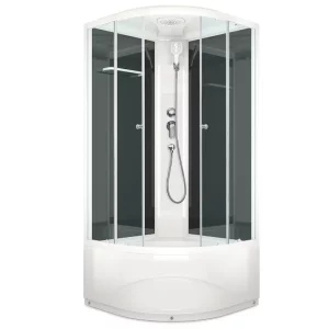 Душевая кабина Domani-Spa Delight Slim high без электрики 90х90 Белый, Поддон высокий